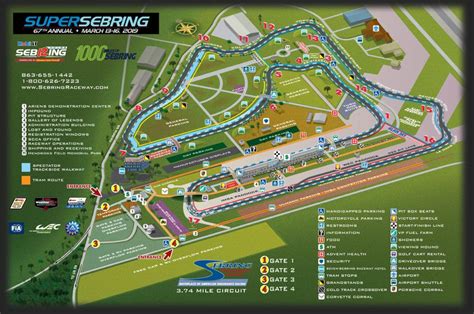 sebring race track map