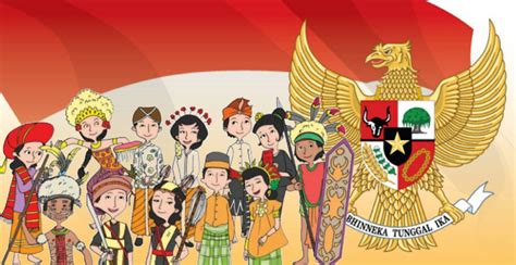 sebuah hiasan berbentuk limas Indonesia identitas budaya etnis