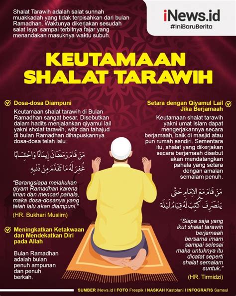 Sebutkan Keutamaan Melaksanakan Salat Tarawih