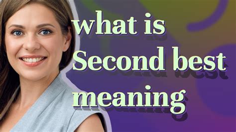 second best meaning