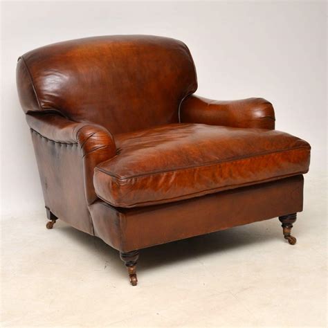 second hand leather armchairs