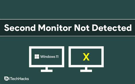 second monitor not working windows 11