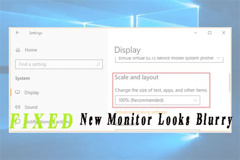 Second Monitor Zoomed In And Blurry