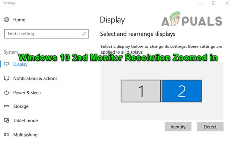 Second Monitor Zoomed In Too Much