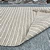 NAVY blau Fischgrätenmuster Baumwolle Garn natur Teppich 90 cm x 150 cm
