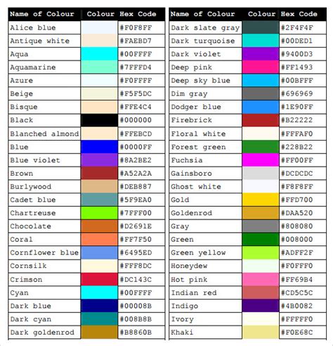 secondary color code css