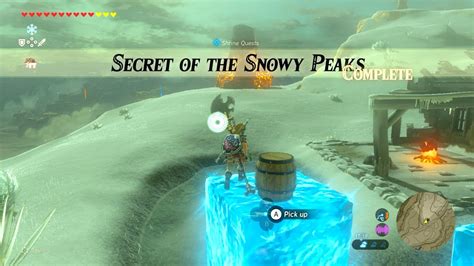 'Zelda Breath of the Wild' "Secret of the Snowy Peaks" Guide How to