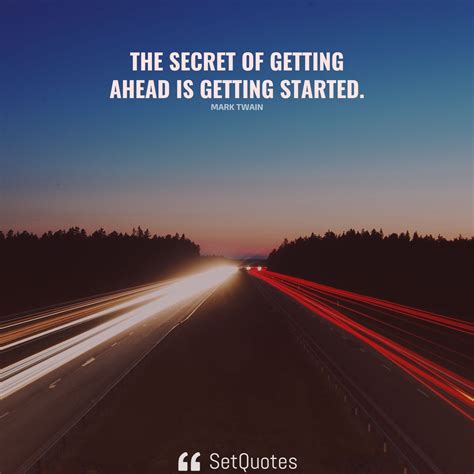 secret of getting ahead