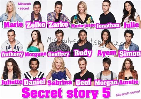secret story 5 concorrentes