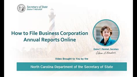 secretary of state business annual report