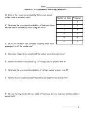 20 theoretical Probability Worksheet with Answers Worksheet From Home