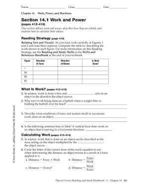 Section 14 1 Work And Power Worksheet Answer Key: Everything You Need To Know