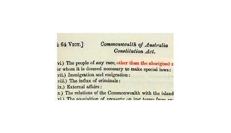 Analysis of section 51(xxvi) of the Australian Constitution | 70616