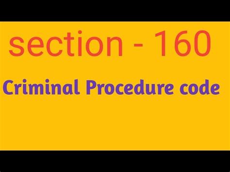 section 160 criminal code