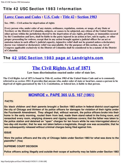 section 1983 of title 42 of the u.s. code