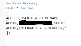 Section Access Not Working In Qlik Sense