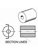 section lines in drawings
