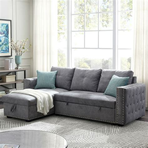 Famous Sectional Sofa Sleeper With Storage For Living Room