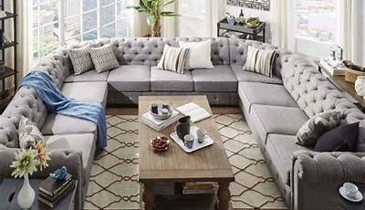 Sectional Sofa With Ottoman And Coffee Table