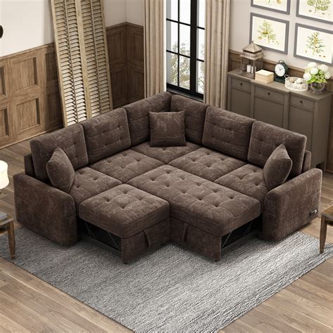 Sectional Couch With Pull Out Extension