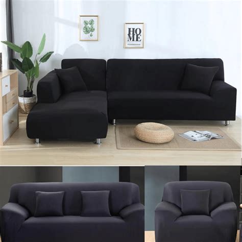 Sectional Sofa Slipcovers Black