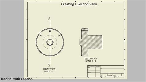 Sectional View Engineering Drawing Examples