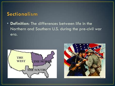 sectionalism definition civil war