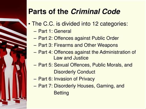 sections of the criminal code