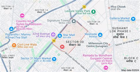 sector 30 gurgaon pin code