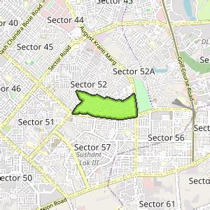 sector 52 gurugram pin code