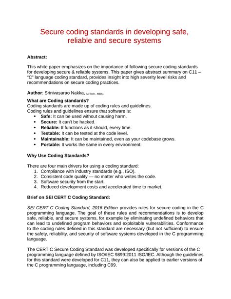 secure coding practices examples