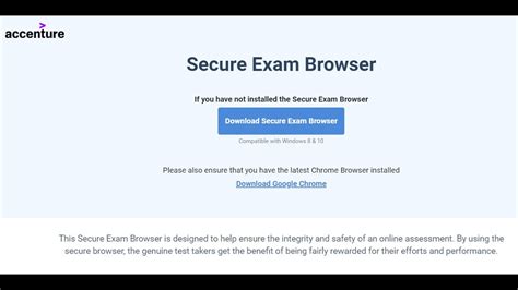 secure exam browser for accenture