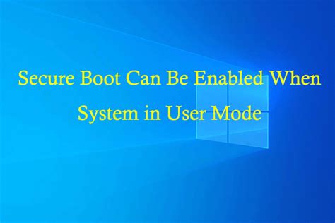 Windows 11 Enable Secure Boot