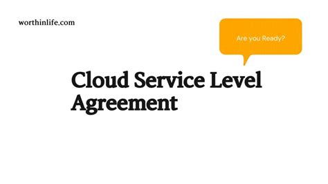 securing cloud service level agreements