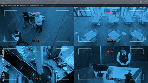 Security Camera Split Screen