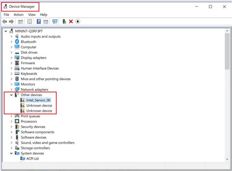 security devices not in device manager