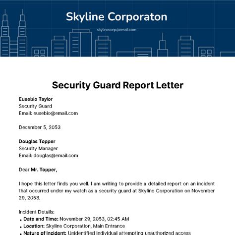 security guard explanation report tagalog sample