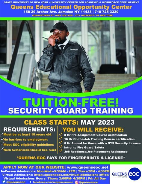 Security Guard Free Training
