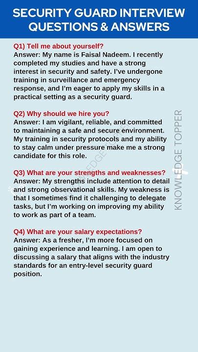 Security Guard Interview Questions And Answers Tagalog  Tips And Tricks