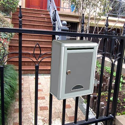 security mailbox with post