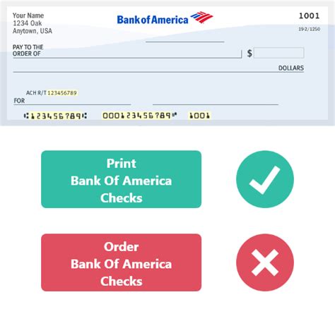 security measures printable checks bank of america