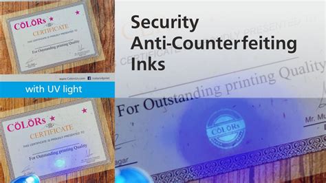 Security Printing Inks