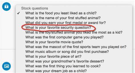 security question examples
