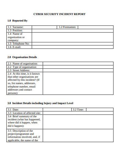 security report example pdf