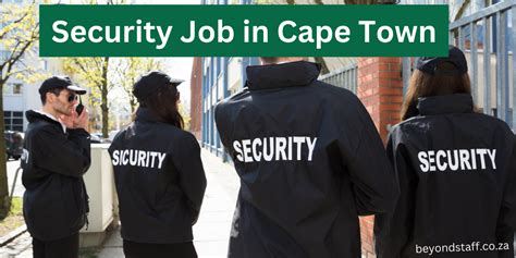 security vacancies cape town