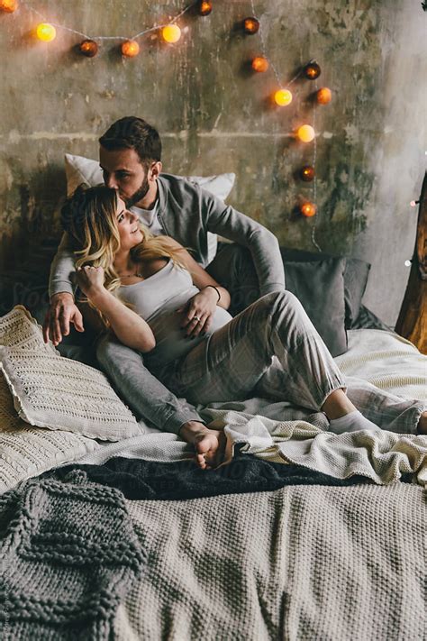 Seductive Couple in Bed