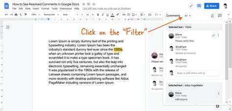 see resolved comments in google docs