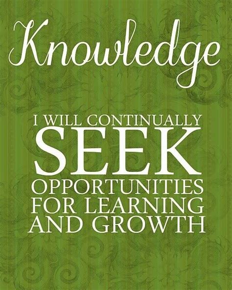Seek Knowledge Personal Growth Education