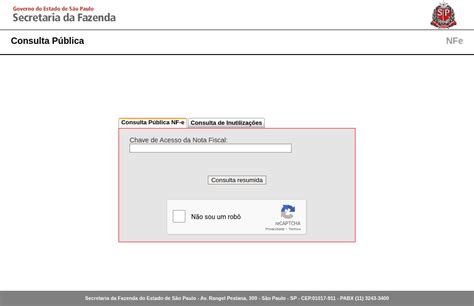 sefaz sp consulta nfe