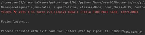 segmentation fault error code 139